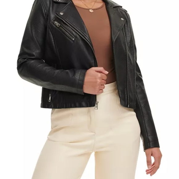 Levi's Women's Classic Faux Leather Asymmetrical Moto Jacket - Picture 14 of 16